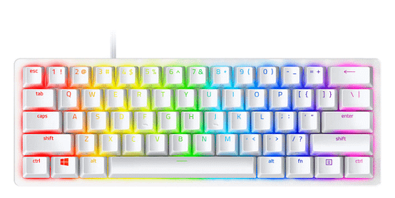 Razer Huntmans Mini white gaming keyboard