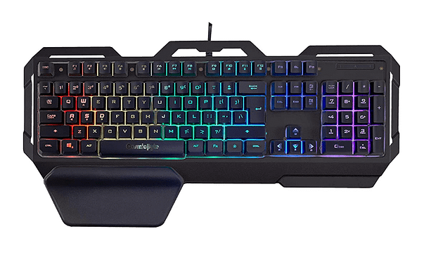 Cosmic Byte CB-GK-17 Galactic Wired Gaming Keyboard with Aluminium Body, 7 Color RGB Backlit with Effects, Anti-Ghosting (Black)